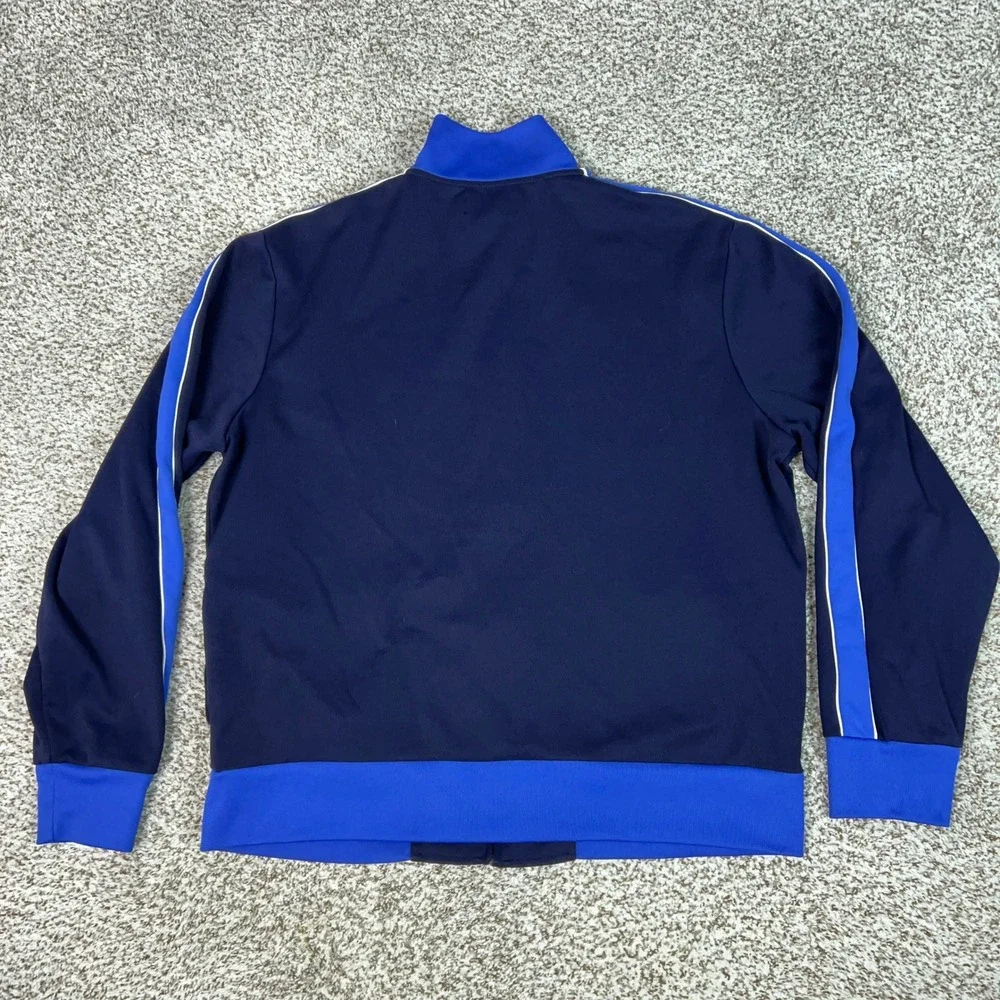 Polo Ralph Lauren Jacket Mens XL Blue Casual Track Full Zip Side Stripe Big Pony